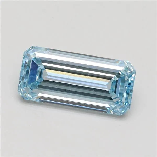 2.13ct Emerald Lab Grown Diamond (Colour Fancy Intense Blue, Clarity VS2, IGI Certified)