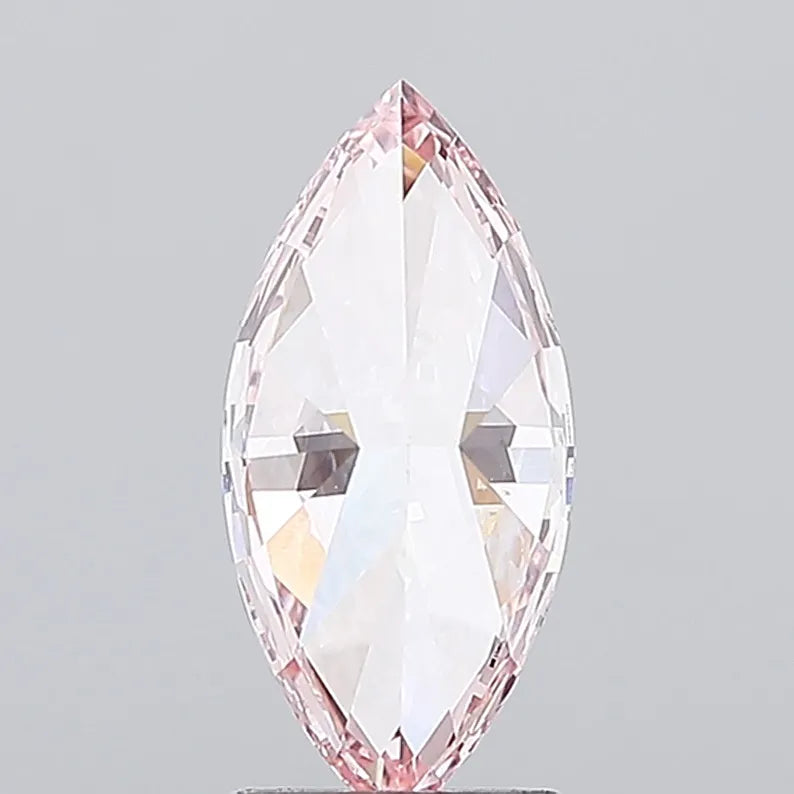 2.13ct Marquise Lab Grown Diamond (Colour Fancy Vivid Pink, Clarity VS2, IGI Certified)