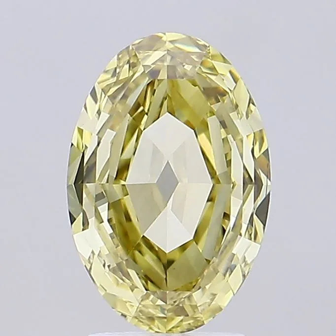 2.14ct Oval Lab Grown Diamond (Colour Fancy Intense Yellow, Clarity VS1, Uncertified)