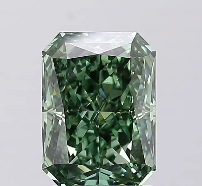 2.14ct Radiant Lab Grown Diamond (Colour Fancy Vivid Green, Clarity VS2, IGI Certified)