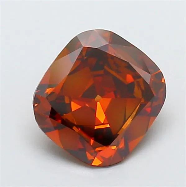 2.18ct Cushion modified Lab Grown Diamond (Colour Fancy Brownish Orange, Clarity VVS2, IGI Certified)