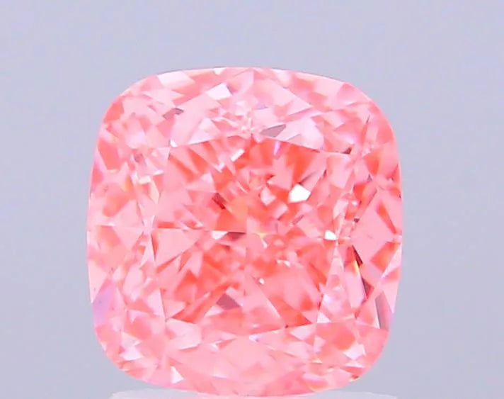 2.20ct Cushion modified Lab Grown Diamond (Colour Fancy Vivid Pink, Clarity VVS2, IGI Certified)