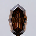 2.20ct Octagonal Lab Grown Diamond (Colour Fancy Deep Brown, Clarity VS1, IGI Certified)