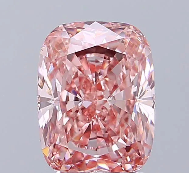 2.22ct Cushion modified Lab Grown Diamond (Colour Fancy Vivid Pink, Clarity VS2, IGI Certified)