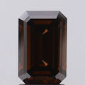 2.22ct Emerald Lab Grown Diamond (Colour Fancy Deep Brown, Clarity VS1, IGI Certified)