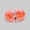 2.26ct Oval Lab Grown Diamond (Colour Fancy Vivid Orange Pink, Clarity VVS2, IGI Certified)