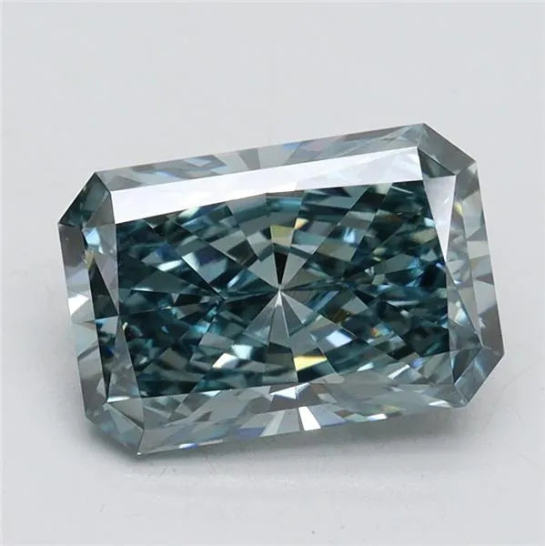 2.26ct Radiant Lab Grown Diamond (Colour Fancy Vivid Blue, Clarity VS1, IGI Certified)