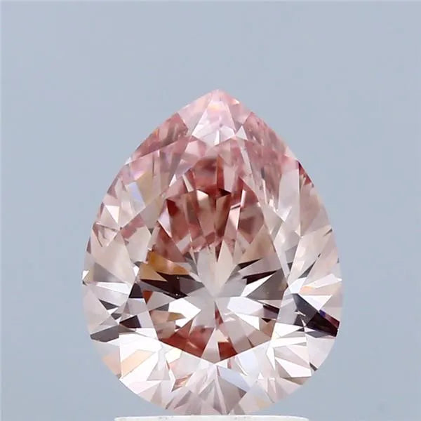 2.34ct Pear Lab Grown Diamond (Colour Fancy Intense Pink, Clarity VS1, IGI Certified)