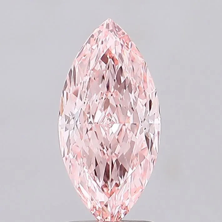 2.35ct Marquise Lab Grown Diamond (Colour Fancy Vivid Pink, Clarity VVS2, IGI Certified)
