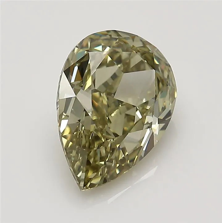 2.35ct Pear Natural Diamond (Colour Yellow, Clarity VS2, GIA Certified)
