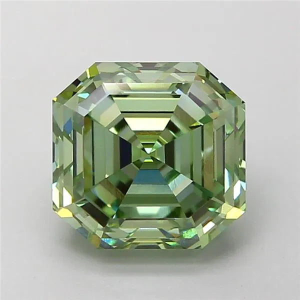 2.43ct Asscher Lab Grown Diamond (Colour Fancy Vivid Green, Clarity VVS1, IGI Certified)