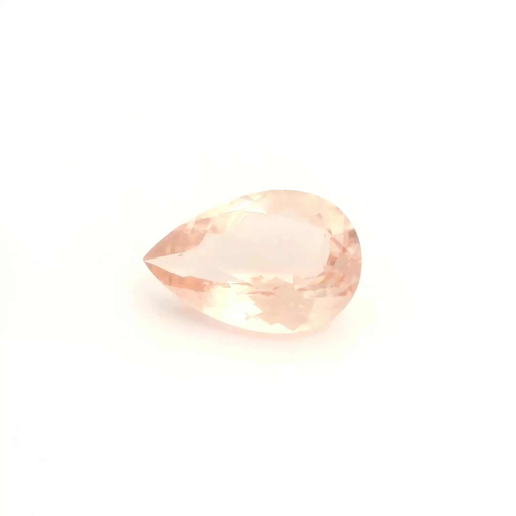 2.44ct Pear Natural Morganite (Colour Pink, Clarity Eye Clean, Cut Faceted)