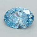 2.45ct Oval Lab Grown Diamond (Colour Fancy Vivid Blue, Clarity VVS1, IGI Certified)