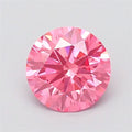 2.46ct Round Lab Grown Diamond (Colour Fancy Vivid Pink, Clarity VS1, Cut ID, IGI Certified)