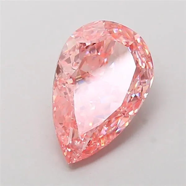 2.49ct Pear Lab Grown Diamond (Colour Fancy Vivid Pink, Clarity VVS2, IGI Certified)