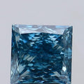2.49ct Princess Lab Grown Diamond (Colour Fancy Vivid Blue, Clarity VS2, Uncertified)