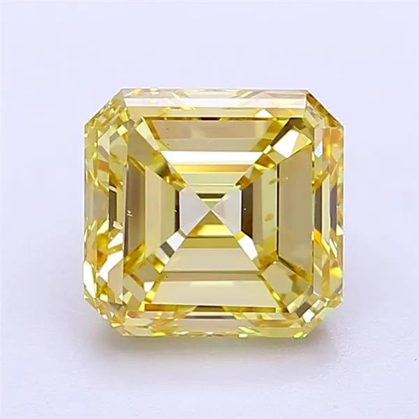 2.50ct Asscher Lab Grown Diamond (Colour Fancy Yellow, Clarity VS2, IGI Certified)