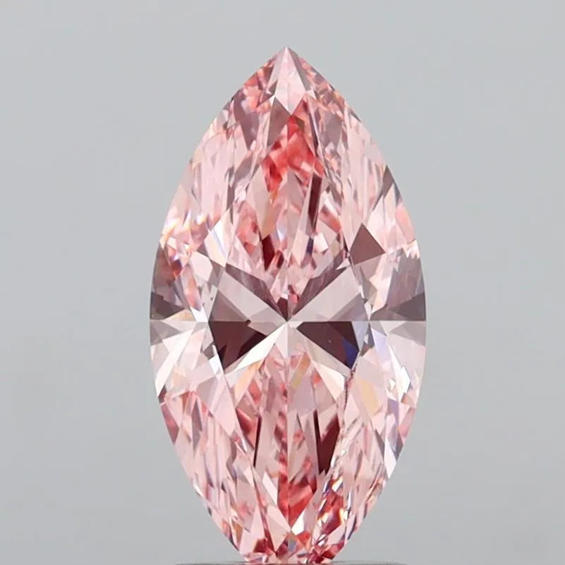 2.50ct Marquise Lab Grown Diamond (Colour Fancy Vivid Pink, Clarity VS1, IGI Certified)