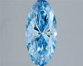2.50ct Oval Lab Grown Diamond (Colour Fancy Vivid Blue, Clarity SI1, IGI Certified)