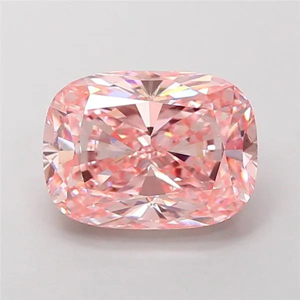 2.51ct Cushion modified Lab Grown Diamond (Colour Fancy Vivid Pink, Clarity VS1, IGI Certified)