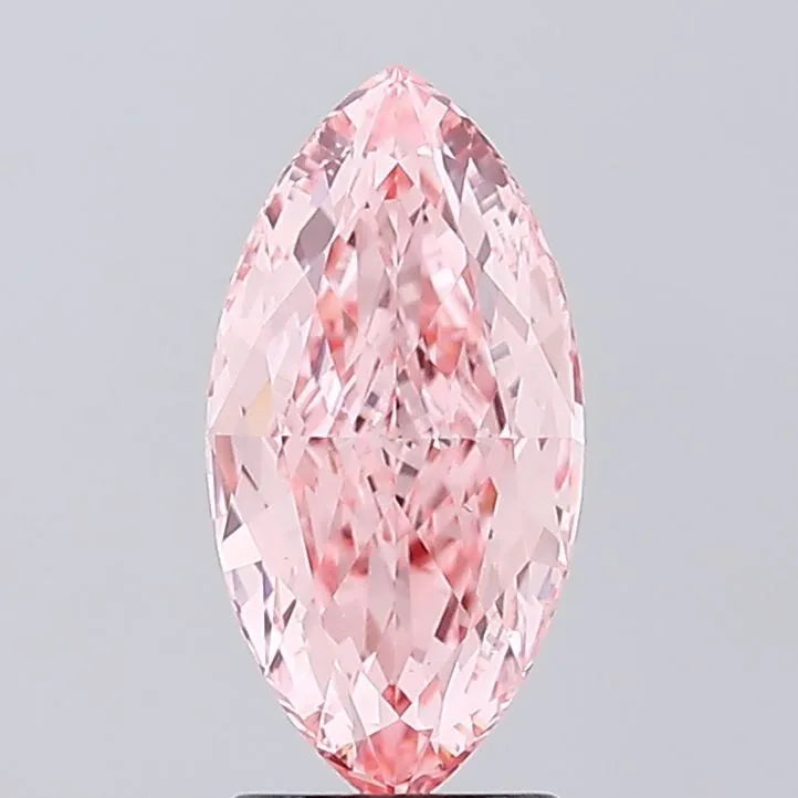 2.51ct Marquise Lab Grown Diamond (Colour Fancy Vivid Pink, Clarity VS1, IGI Certified)