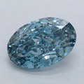 2.51ct Oval Lab Grown Diamond (Colour Fancy Vivid Blue, Clarity VS1, IGI Certified)