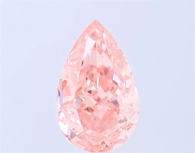 2.51ct Pear Lab Grown Diamond (Colour Fancy Vivid Pink, Clarity VS2, IGI Certified)