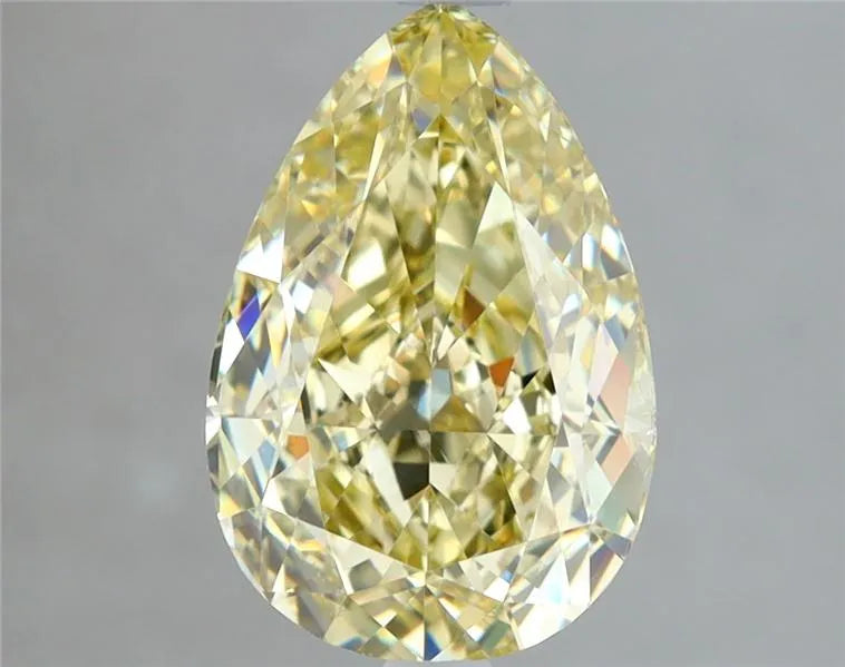 2.51ct Pear Natural Diamond (Colour Fancy Yellow, Clarity SI1, GIA Certified)