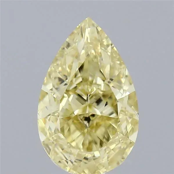 2.51ct Pear Natural Diamond (Colour Fancy Yellow, Clarity VS1, GIA Certified)
