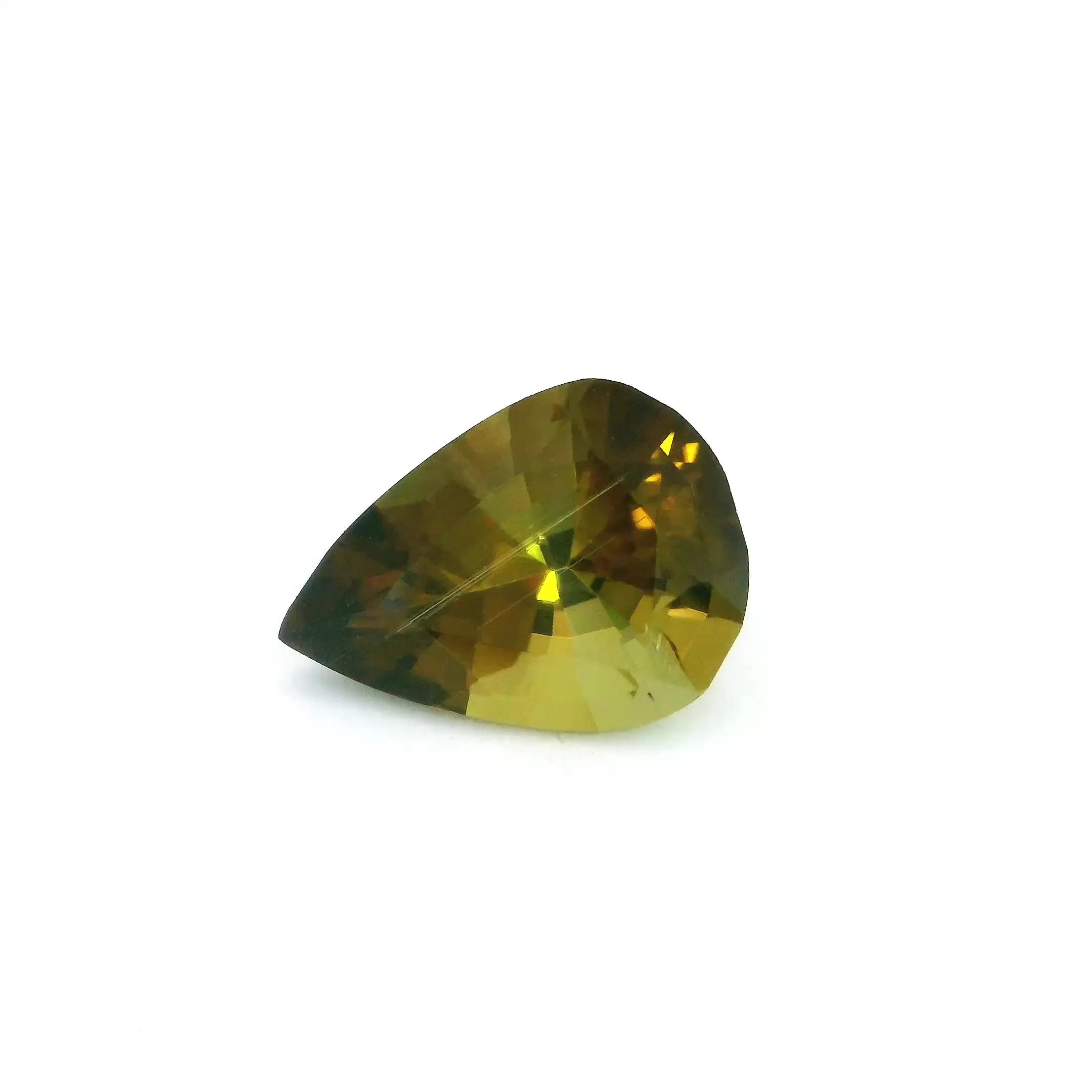 2.51ct Pear Natural Tourmaline (Colour Green, Clarity Slightly Included, Cut Faceted)