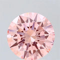 2.51ct Round Lab Grown Diamond (Colour Fancy Vivid Pink, Clarity VVS2, Cut EX, IGI Certified)