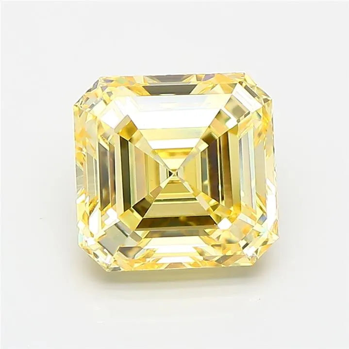 2.53ct Asscher Lab Grown Diamond (Colour Fancy Intense Yellow, Clarity VVS2, IGI Certified)