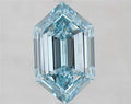 2.53ct Hexagonal Lab Grown Diamond (Colour Fancy Intense Greenish Blue, Clarity VS1, IGI Certified)