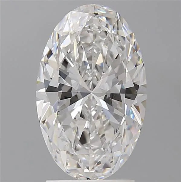 2.53ct Oval Lab Grown Diamond (Colour D, Clarity VVS2, IGI Certified)