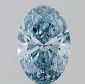2.53ct Oval Lab Grown Diamond (Colour Fancy Vivid Blue, Clarity VS1, IGI Certified)