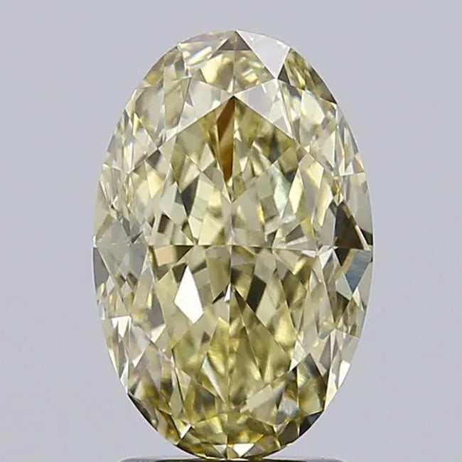 2.53ct Oval Lab Grown Diamond (Colour Fancy Yellow, Clarity VS2, IGI Certified)