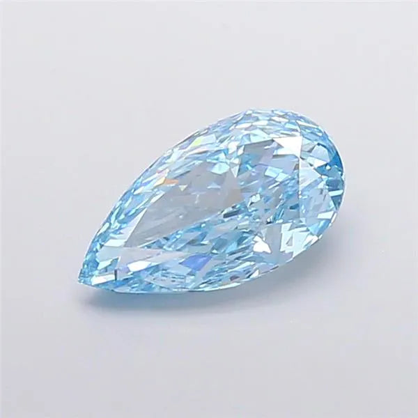 2.53ct Pear Lab Grown Diamond (Colour Fancy Vivid Blue, Clarity VVS2, IGI Certified)