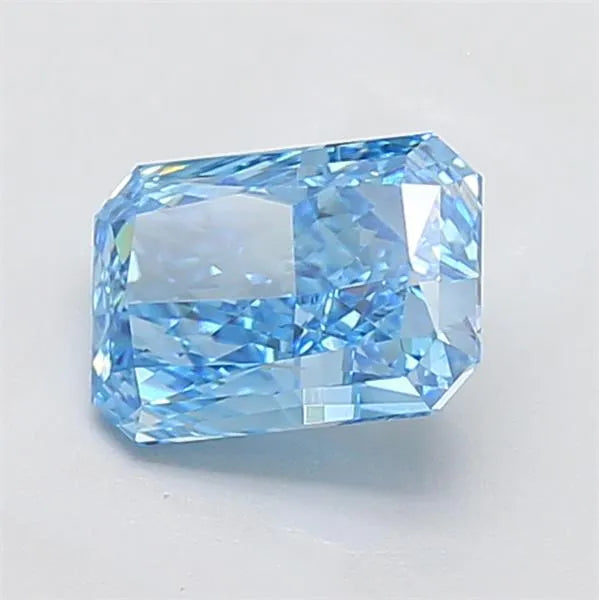 2.53ct Radiant Lab Grown Diamond (Colour Fancy Vivid Blue, Clarity VVS1, IGI Certified)
