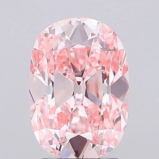2.54ct Cushion brilliant Lab Grown Diamond (Colour Fancy Vivid Pink, Clarity VS1, IGI Certified)