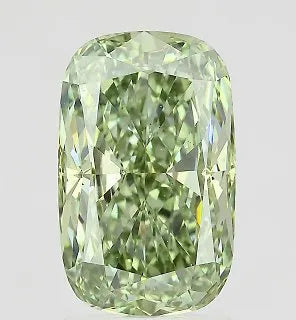 2.54ct Cushion modified Lab Grown Diamond (Colour Fancy Vivid Green, Clarity VS2, IGI Certified)