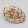 2.54ct Oval Lab Grown Diamond (Colour Light Brown, Clarity VS1, IGI Certified)