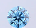 2.55ct Round Lab Grown Diamond (Colour Fancy Vivid Blue, Clarity VS1, Cut EX, Uncertified)