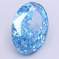 2.56ct Oval Lab Grown Diamond (Colour Fancy Vivid Blue, Clarity VVS2, IGI Certified)