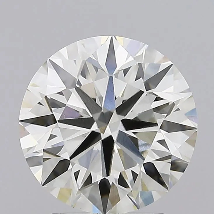 2.56ct Round Lab Grown Diamond (Colour J, Clarity VVS2, Cut EX, IGI Certified)