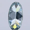 2.57ct Oval Lab Grown Diamond (Colour Fancy Vivid Blue Green, Clarity VS1, IGI Certified)