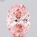 2.57ct Oval Lab Grown Diamond (Colour Fancy Vivid Pink, Clarity VS1, IGI Certified)