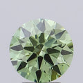 2.57ct Round Lab Grown Diamond (Colour Fancy Vivid Green, Clarity VS1, Cut ID, IGI Certified)