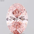 2.59ct Oval Lab Grown Diamond (Colour Fancy Vivid Pink, Clarity VS2, IGI Certified)