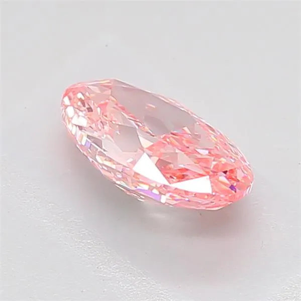 2.60ct Oval Lab Grown Diamond (Colour Fancy Vivid Pink, Clarity VS1, IGI Certified)