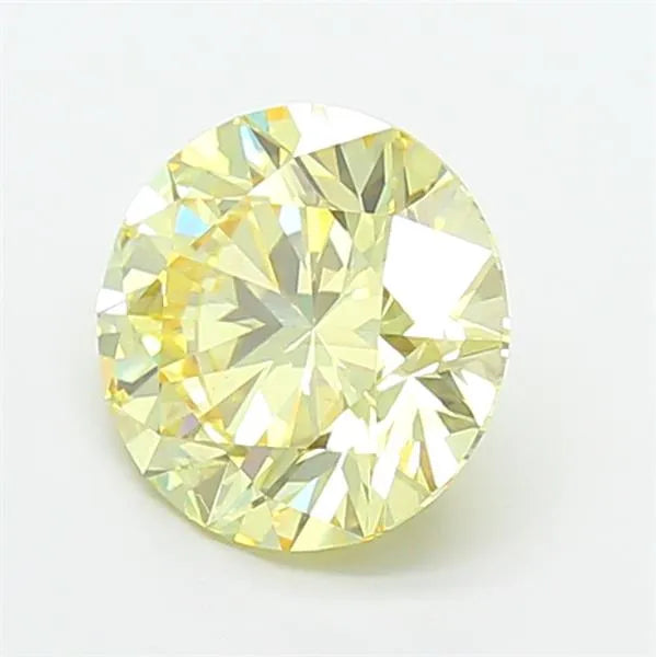 2.60ct Round Lab Grown Diamond (Colour Fancy Yellow, Clarity VS2, Cut ID, IGI Certified)